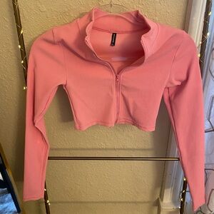 Pretty Little Thing Cropped Athletic Zip Up